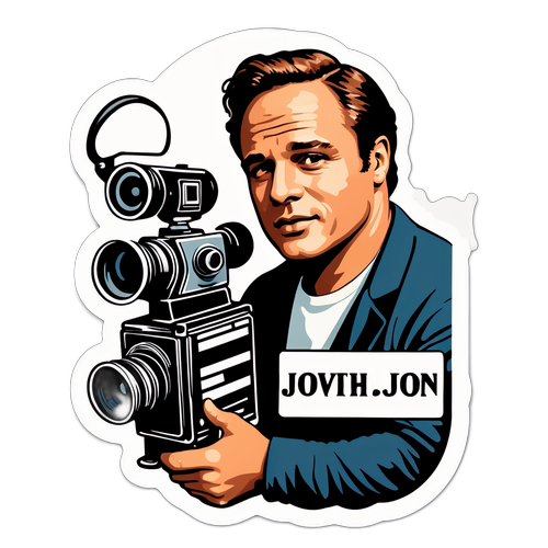 Vintage Marlon Brando Sticker