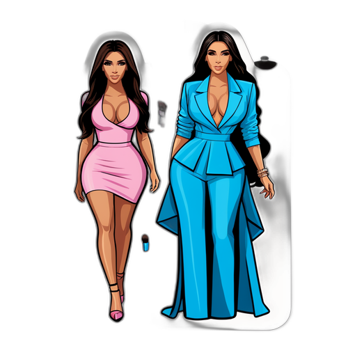 ファッションショーの舞台裏でのキム・カーダシアン