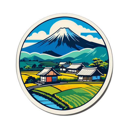 八大市の田舎風景デザイン