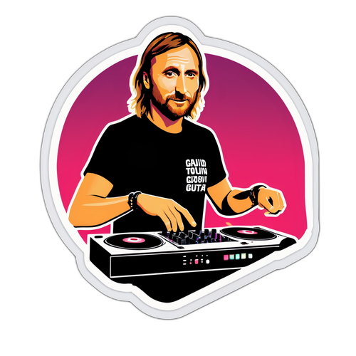 DJ-skticker med David Guetta