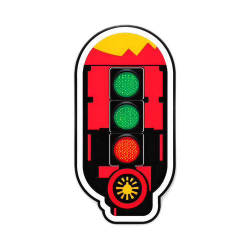 Aufkleber zur Warnstufe Rot für Wien