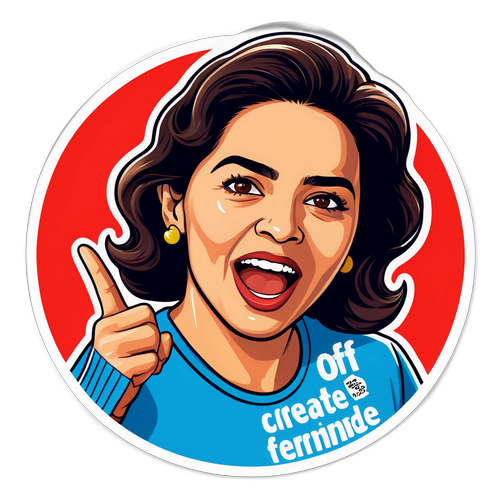 Create un sticker de Ofelia Fernández en acción
