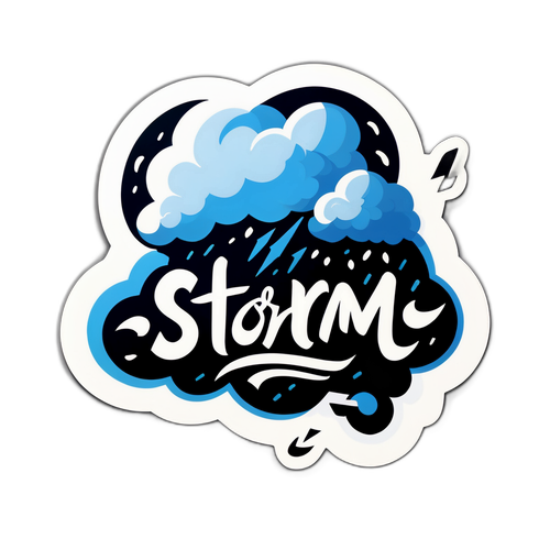 Blesková Nálepka 'Storm Hail'