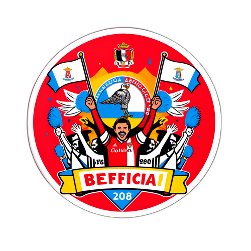 Játékos matrica Benfica szurkolók számára