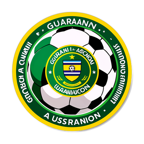 Stiker Emblem Guarani Asuncion