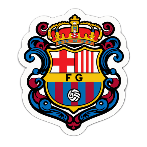 Barcelona Cresti Vintage-tyylinen Tarra