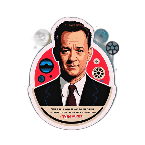 Nostalgická nálepka s Tomem Hanksem