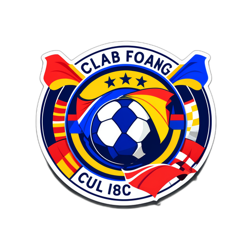 Bold sticker til fodboldfan klub