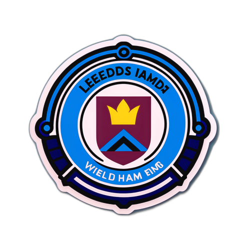 Samolepka s motivem zápasu Leeds – West Ham