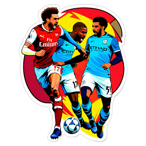 Arsenal vs Manchester City Klistermærke