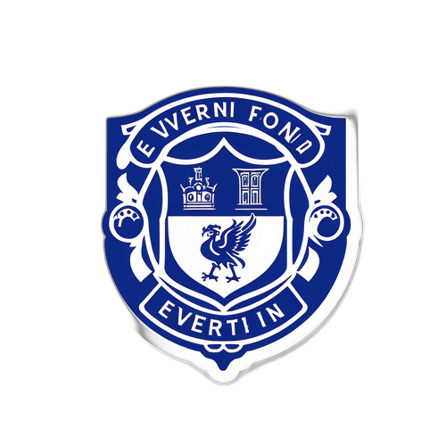 Evertonfansens klistermärke