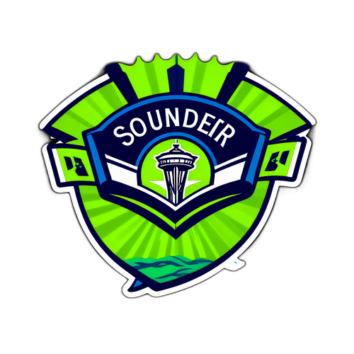Kibandiko cha Mashabiki wa Seattle Sounders
