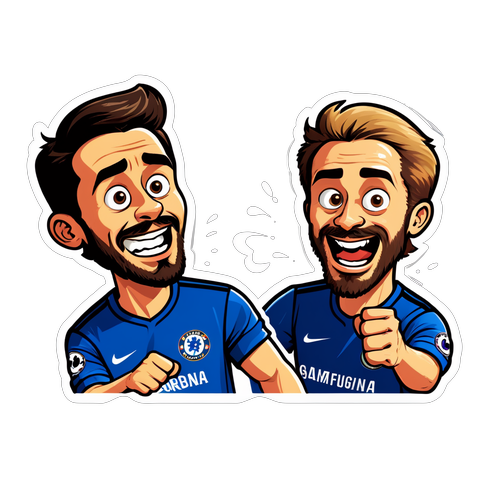 Fodbold Action Comic Sticker