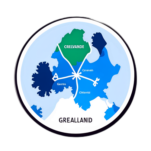 Design Minimalista con Mappa della Groenlandia