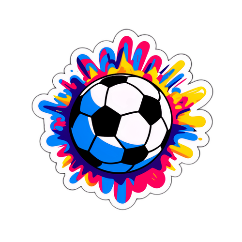 Patlayan Futbol Topu Sticker