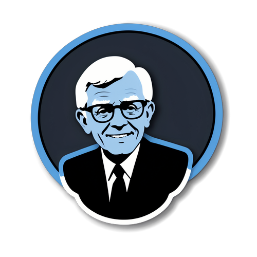 Hommage Éblouissant à Phil Donahue : Découvrez l'Illustration Iconique Qui Saisit l'Essence de la Télévision !