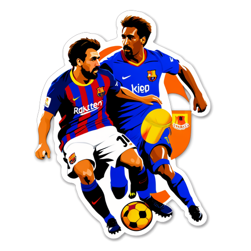 Imaginatibong Sticker ng Barcelona vs Valencia