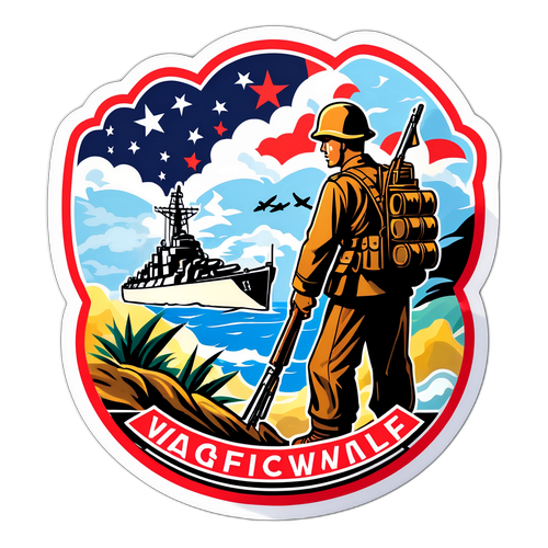 太平洋戦争の歴史教育ステッカー