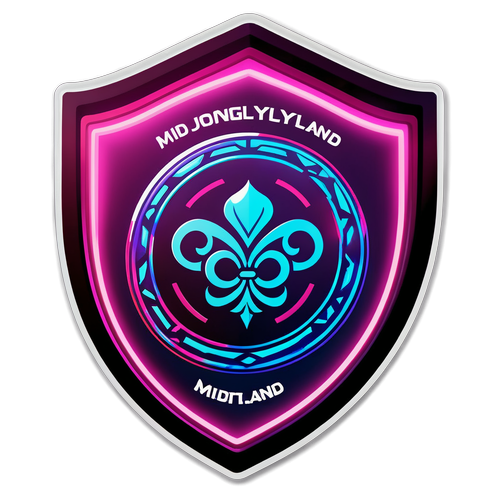 ¡Descubre el Escudo de Midtjylland que Las Luces Neon Hacen Brillar como Nunca Antes!