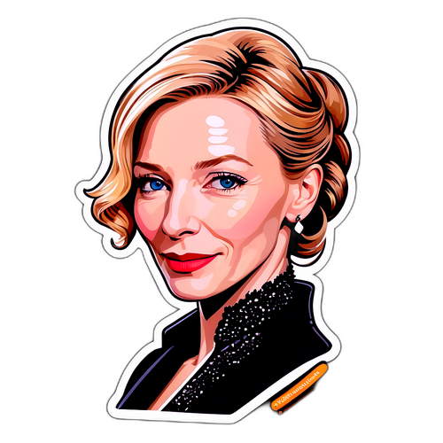 우아한 여성스러움이 강조된 Cate Blanchett 스티커