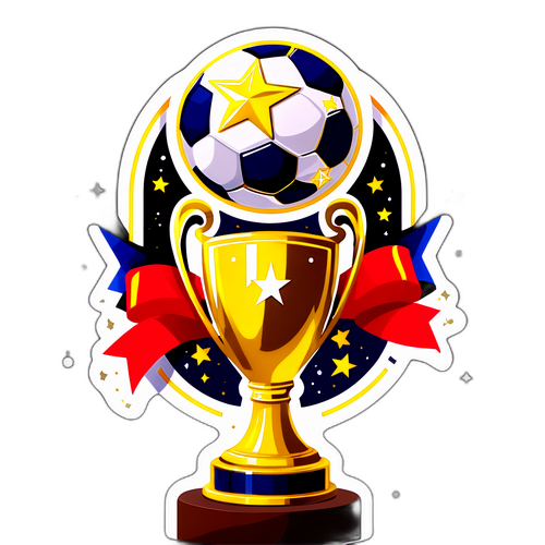 Trofeul UEFA cu stele și panglici