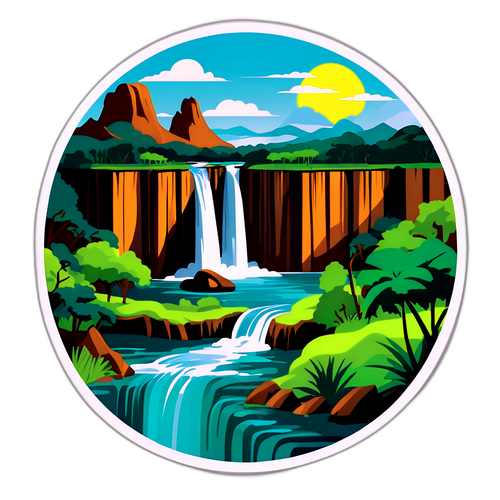 Paisaje hermoso de Rio Bonito do Iguaçu