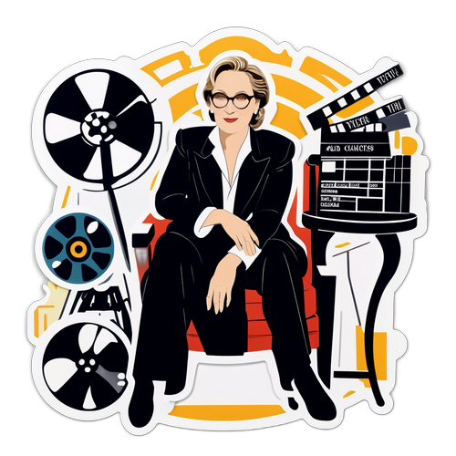 Meryl Streep elegáns pózban