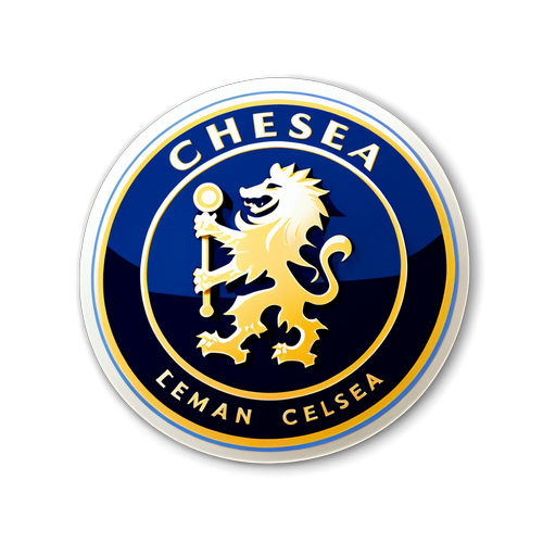 Chelsea logo modern, futurisztikus dizájnban