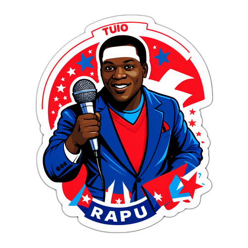 Raphael Tuju akishika kipaza sauti