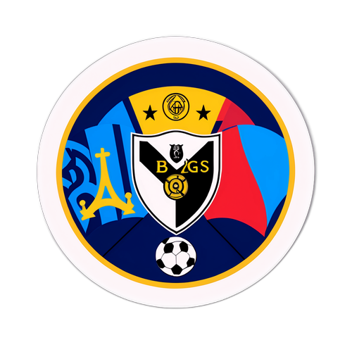 Stiker Kreatif Kombinasi Club Brugge dan Arsenal