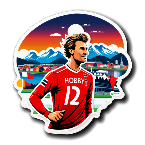 Marius Borg Høiby i Fokus: Oppdag Den Utrolige Sticker-Samlingen med Norges Skyline i Bakgrunnen!