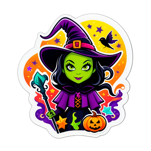 Wicked og Morsom Klistremerke