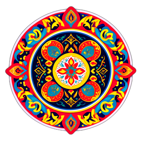 מדבקת חגיגות על התרבות האיראנית