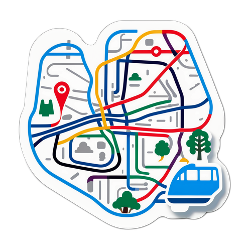 名古屋市交通局の路線図ステッカー