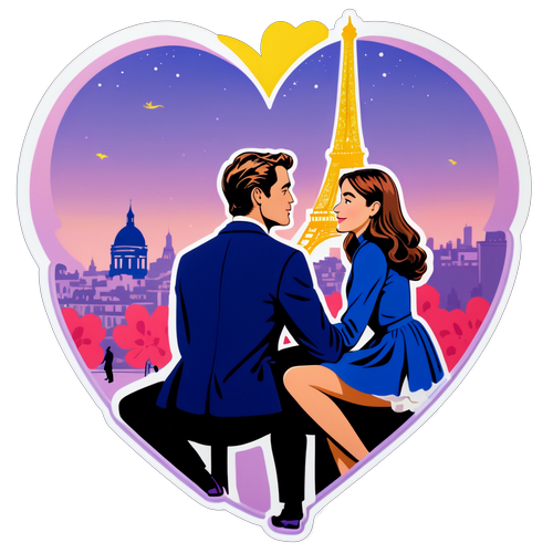 Éblouissant Cœur à Paris : La Romance Envoûtante des Personnages d'Emily in Paris !