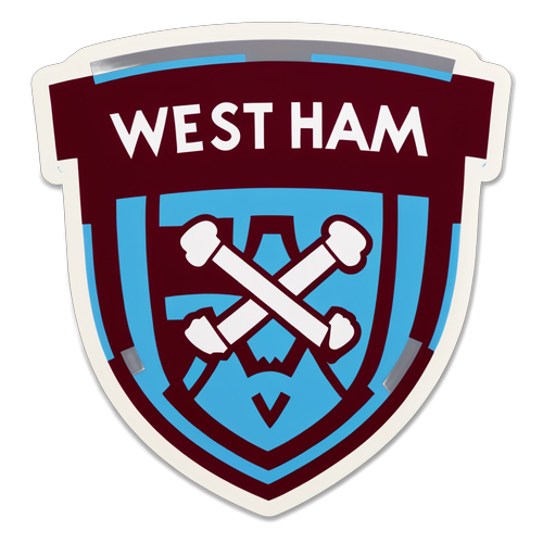 Stylized West Ham Match Day Sticker