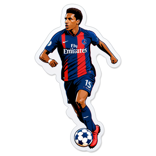 Stiker Siluet Pemain PSG