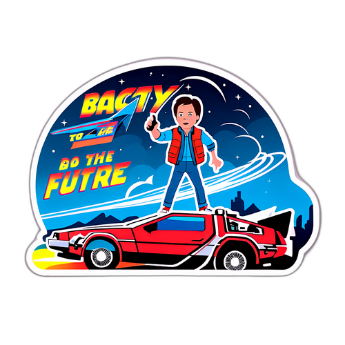 Nostalgic Back to the Future Sticker