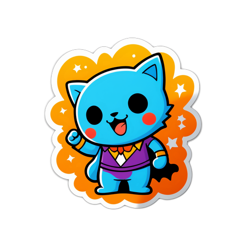 Наклейка з грайливим малюнком Лі в коміксах