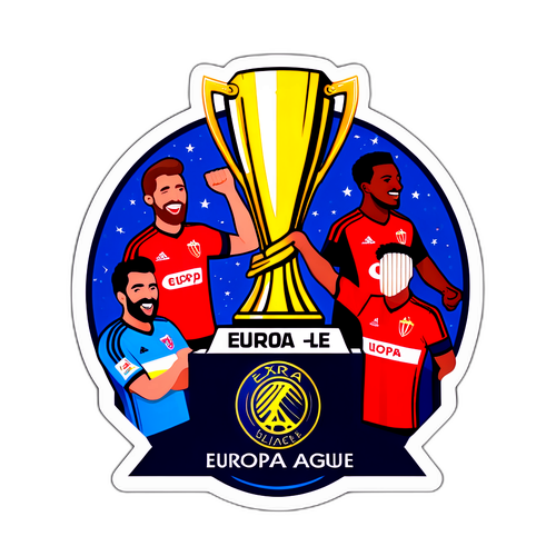 Europa League Trofee Sticker