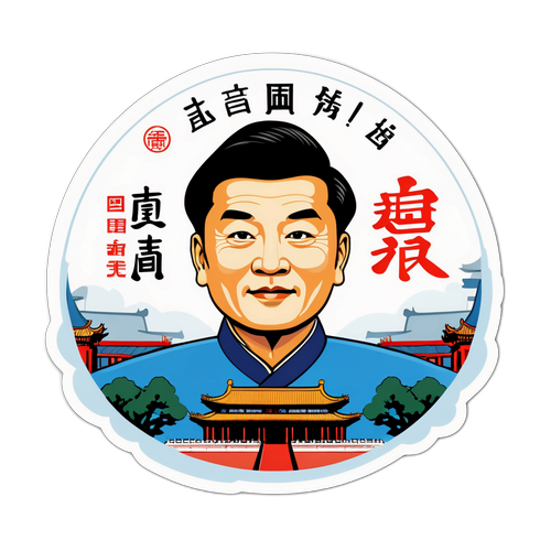 纪念耿宝昌的贴纸