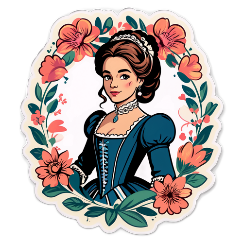 Sofía Pachano en atuendo de época