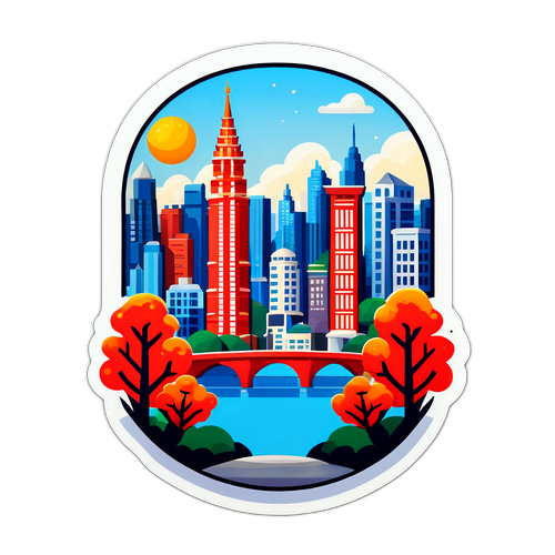 融合传统与现代的贴纸设计