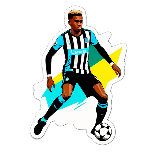 Sticker ya Alexander Isak akicheza mpira
