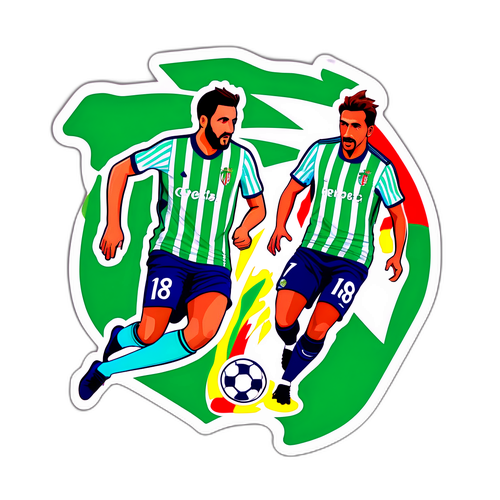 Sticker cu meciul dintre Real Betis și Osasuna