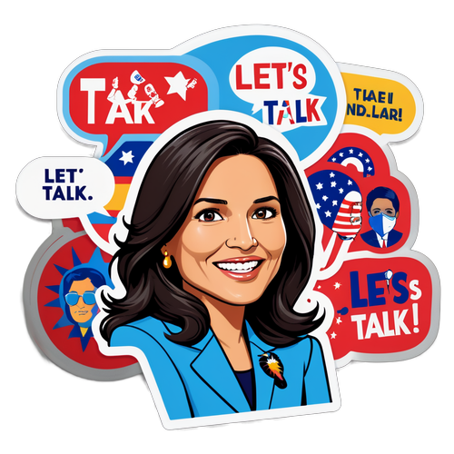 Tulsi Gabbard's Bold Call to Action: 'Let's Talk' - A Cartoon Debate You Can't Miss!