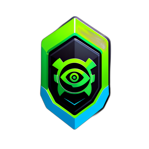 미래적이고 현대적인 NVIDIA 혁신의 상징