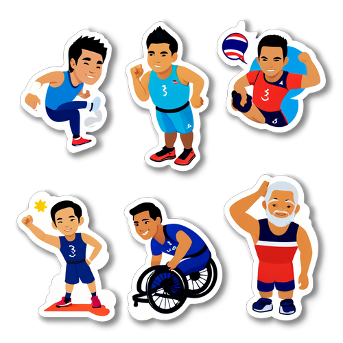 แรงบันดาลใจทะลุเพดาน! สติ๊กเกอร์กีฬาแพ Paralympic ไทยสุดเจ๋ง!