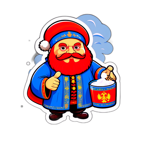 Смешная иллюстрация персонажа, напоминающего Салтыкова