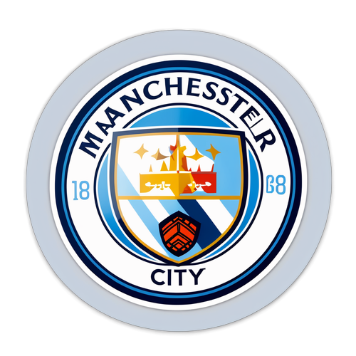 Sticker ya Uwezo: Alama ya Manchester City Katika Bobu la Bluu na Kijani!